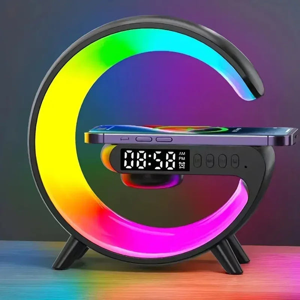 Multifunction Wireless Charger Stand Pad RGB with Speaker
