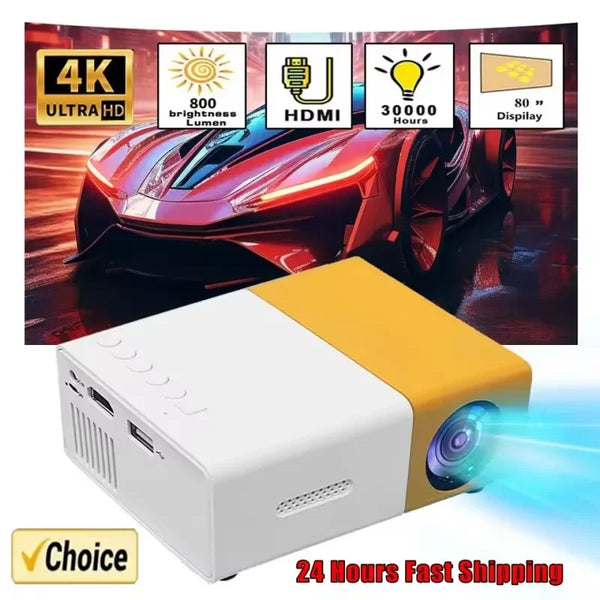 Portable Mini Projector for Home Theater